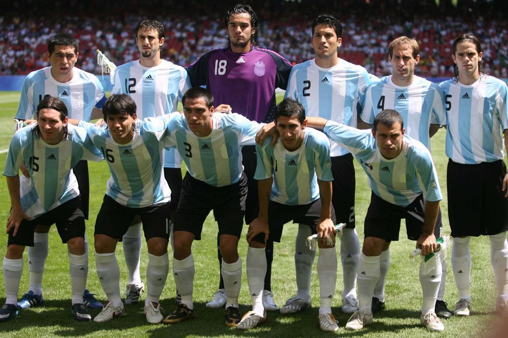Once de Argentina contra Nigeria en la final de los Juegos OlÃ­mpicos...