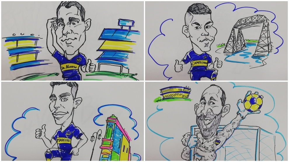 Boca Juniors: Boca Presenta Sus Refuerzos Con Caricaturas Animadas ...