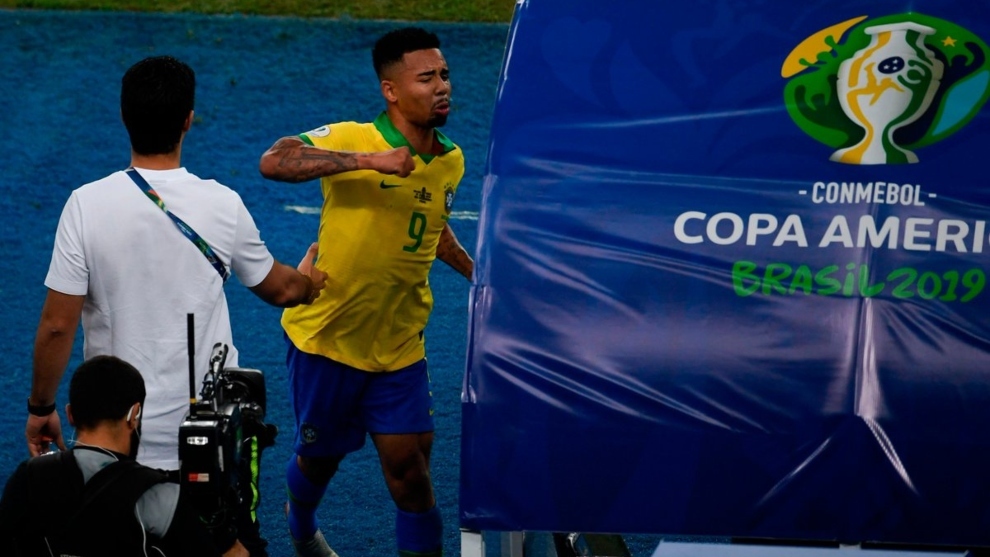 Final Copa America Brasil Vs Peru El Polemico Gesto De Gabriel Jesus Tras Ser Expulsado Marca Claro Argentina