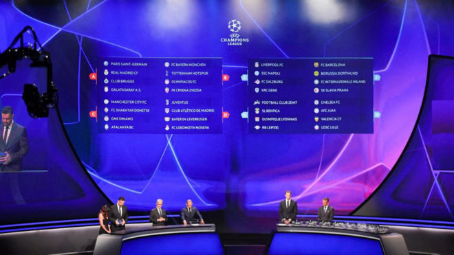 fixture champions league 2019 2020