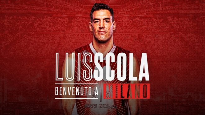 Luis Scola llega a Milan para sumarse a su nuevo equipo