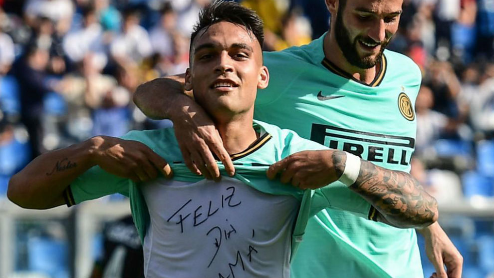 Lautaro Martínez celebra el día de la madre con un doblete ...