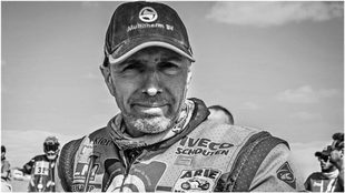 Edwin Straver (48 años), en una imagen del Dakar 2020.
