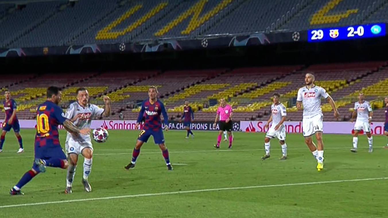 Mano de messi vs napoli clearance