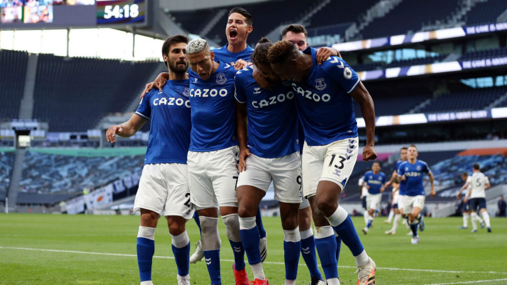 Tottenham vs Everton: James y su Everton meten miedo en la Premier ganando al Tottenham de Mourinho | MARCA Claro Argentina
