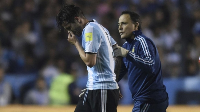 Fernando Gago y una triste lesión en la Selección Argentina