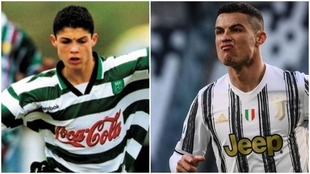 El pasado y el presente de Cristiano Ronaldo.