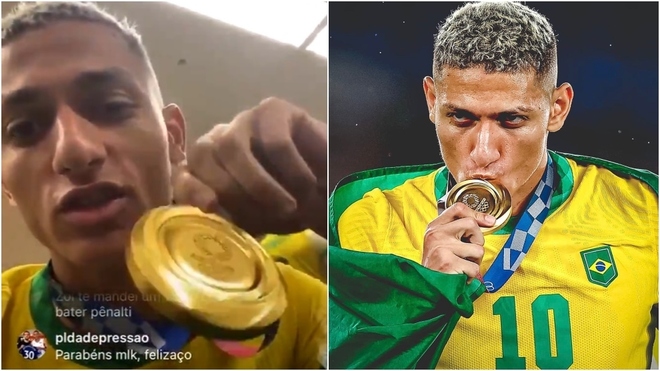 Brasil obtuvo la medalla de oro en fútbol en Juegos Olímpicos Tokyo...