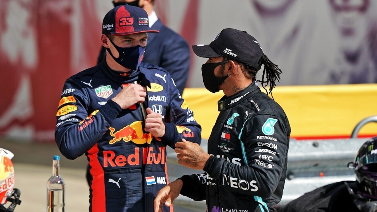 Verstappen y Hamilton.