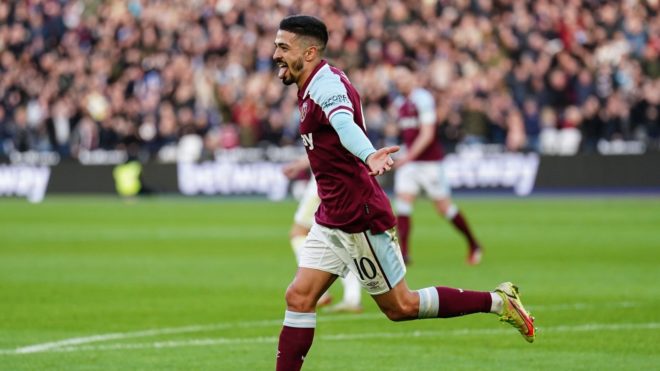 Manu Lanzini convirtió el 1-0 del West Ham vs Leeds United