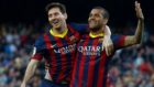 Dani Alves quiere volver a ver a Messi en el Barcelona