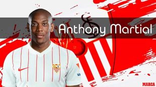 El Manchester United cede al Sevilla a Anthony Martial