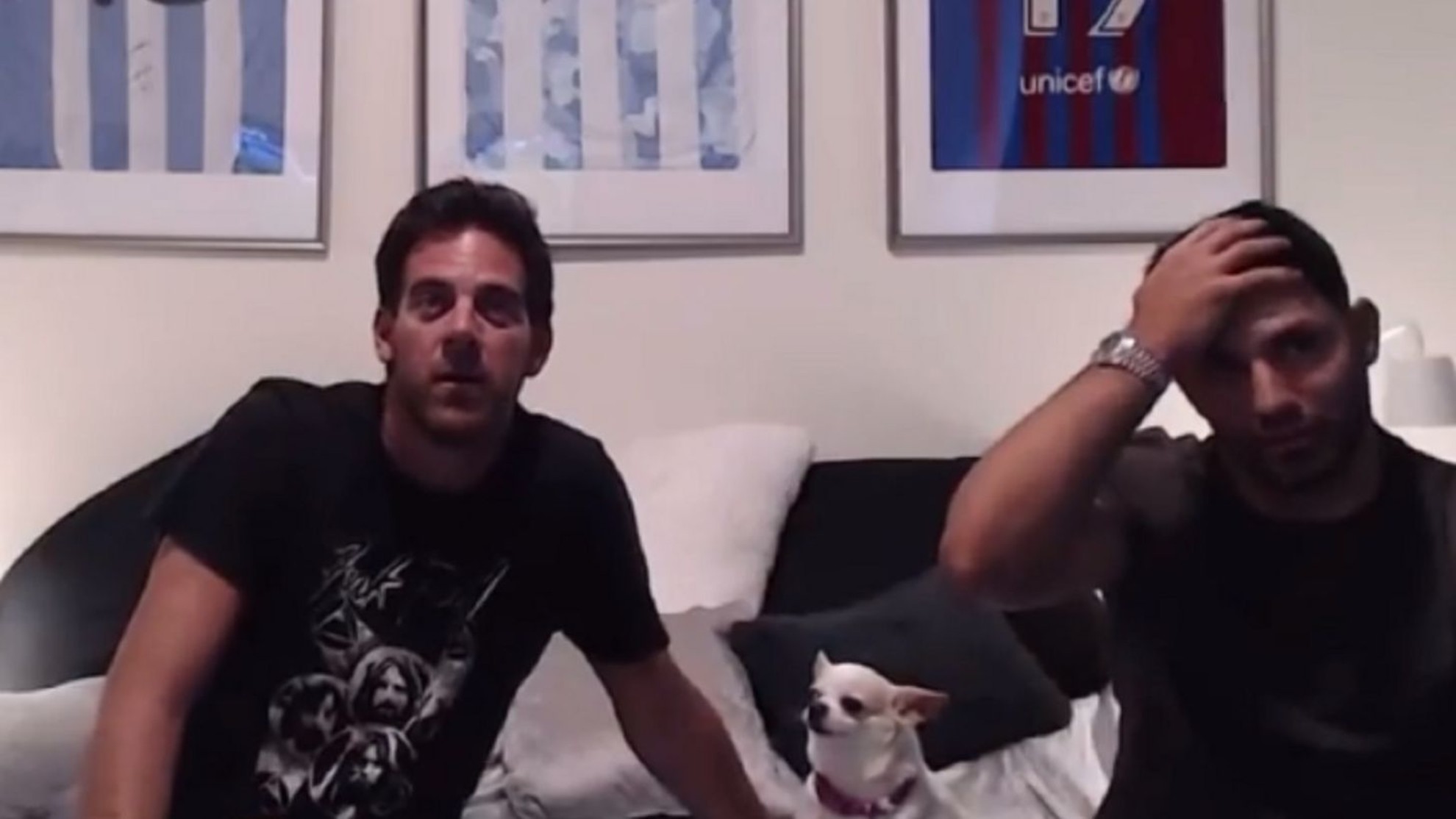 La viral reacción del Kun Agüero y Del Potro al gol de Boca