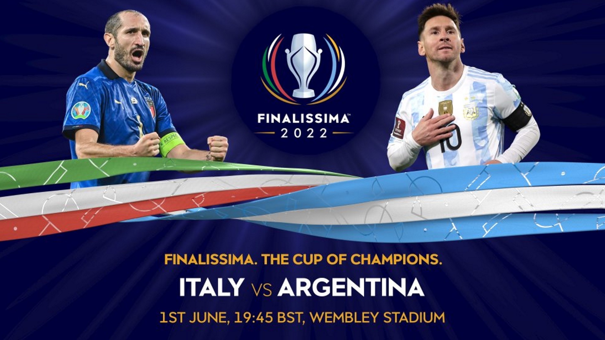 Messi se prepara para enfrentar a Italia en Wembley