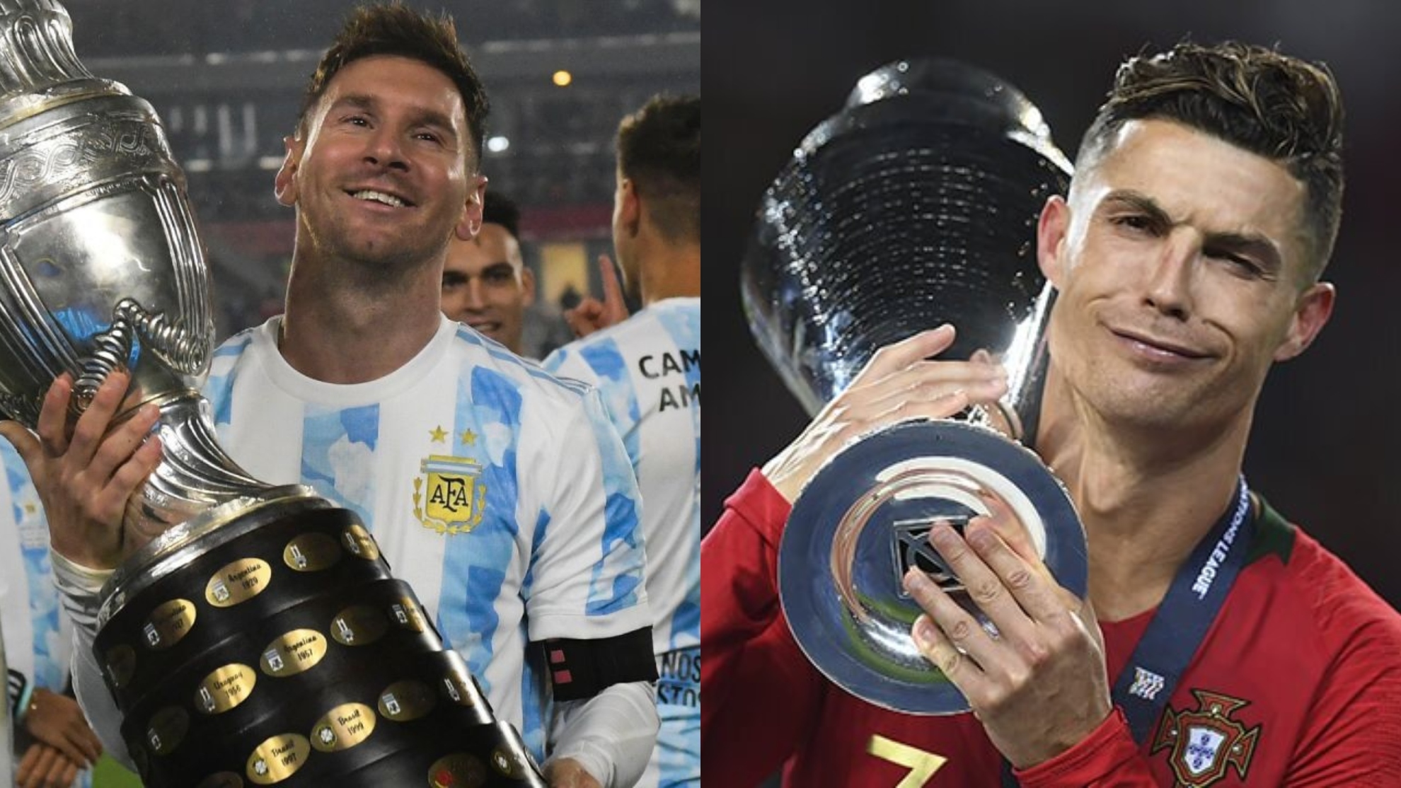 Messi, con la Copa América, Cristiano, con la Eurocopa.