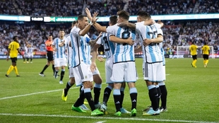 Argentina venció 3-0 a Jamaica en esta fecha FIFA