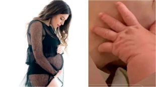 Dalma Maradona muestra su embarazo y la mano de Azul.