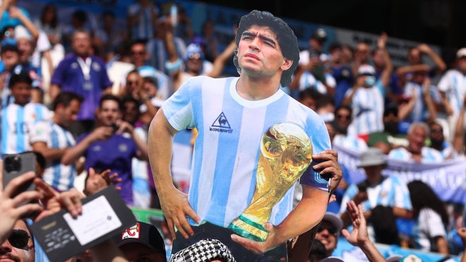 El recuerdo de Diego Maradona en Qatar