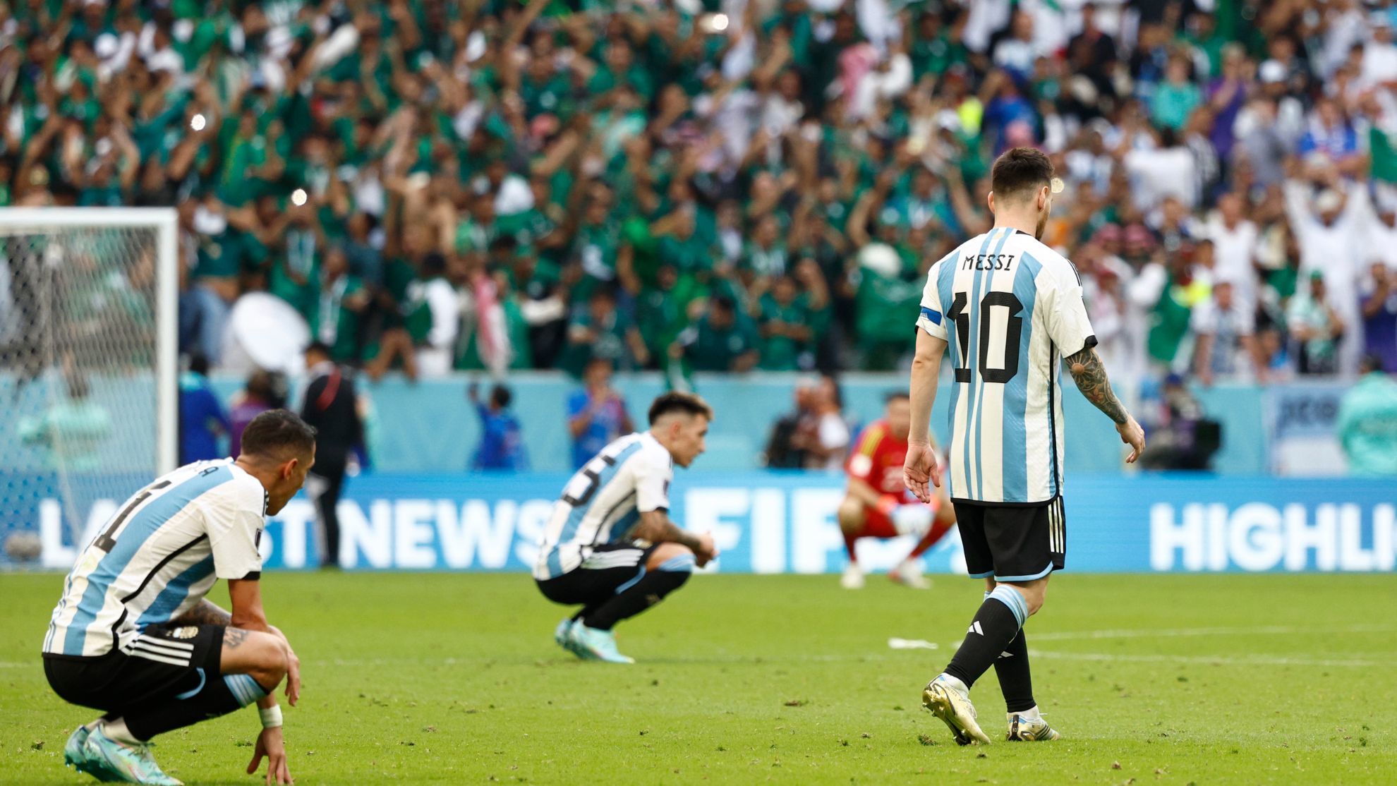 Argentina tras la derrota ante Arabia Saudita