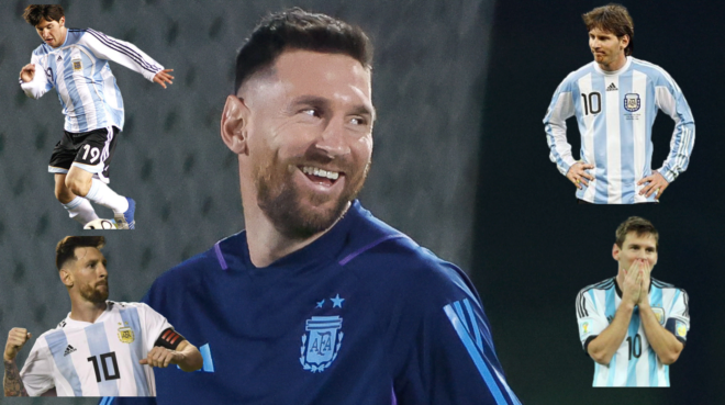 Messi y sus cinco versiones de cada mundial que disputó en su...