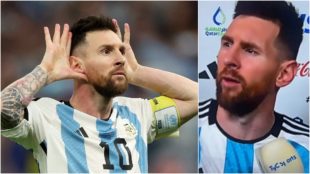 Leo Messi habla de lo que pasó con Van Gaal y Weghorst