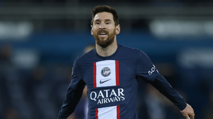Leo Messi, en el partido del PSG contra el Toulouse.